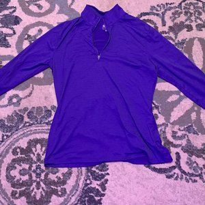 Long-sleeve Purple Slazenger Golf Shirt